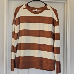 Thick striped sweater